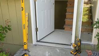 Jeld Wen Front Door Installation  Really crappy products and craftsmanship PART 1 [upl. by Delano]