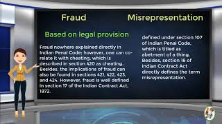 What is Difference Between Fraud amp Misrepresentation [upl. by Aserehc]