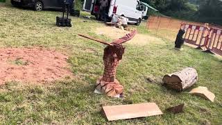 A fabulous range of wooden sculpture at Caerleon festival 2024 [upl. by Trent]