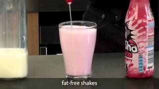 How to make a fat free milkshake using an aerolatte milk frother [upl. by Timmons]