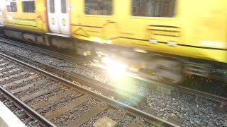 Merseyrail 507 009 making arcs at Birkdale station [upl. by Maurice]