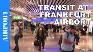 TRANSIT WALK AT FRANKFURT Airport FRA Terminal 1  Connection Flight Transfer Arriving amp Departing [upl. by Valorie]