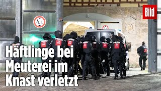 Gefängnismeuterei Polizei stürmt Knast in Thüringen  JVA Untermaßfeld [upl. by Myrtie]