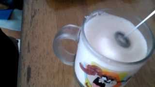 Aerolatte Review Frothing Cold Milk In Under 1 Minute [upl. by Nesyt]